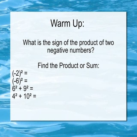 11.2 Pythagorean Theorem