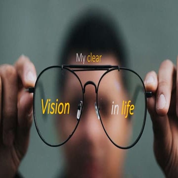 11 3-19 Sunday service - My clear vision in life
