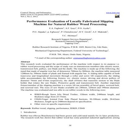 11.[38 48]performance evaluation of locally fabricated slipping machine for n...