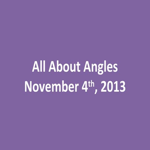 11-4 lines and angles