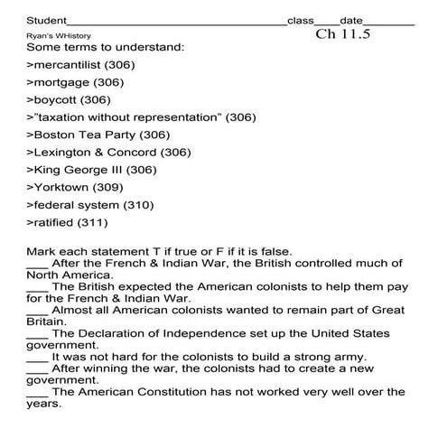 11.5 activity sheet | PDF | Politics