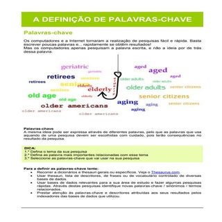 11  a definição de palavras chave