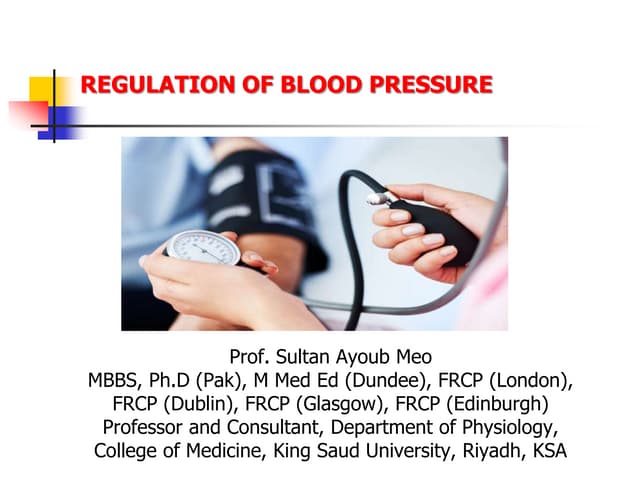Regulation of arterial blood pressure (The Guyton and Hall Physiology ...