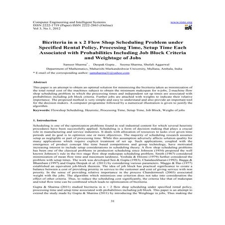 11.bicriteria in n x 0002www.iiste.org call for paper flow shop scheduling pr...