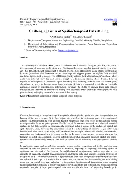 11.challenging issues of spatio temporal data mining