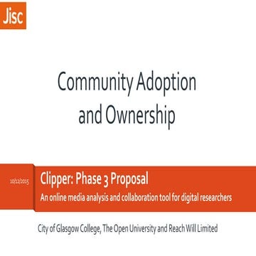 Research data spring: clipper