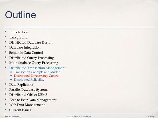 Database ,11 Concurrency Control
