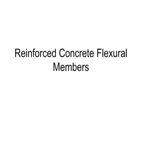Concrete flexural design