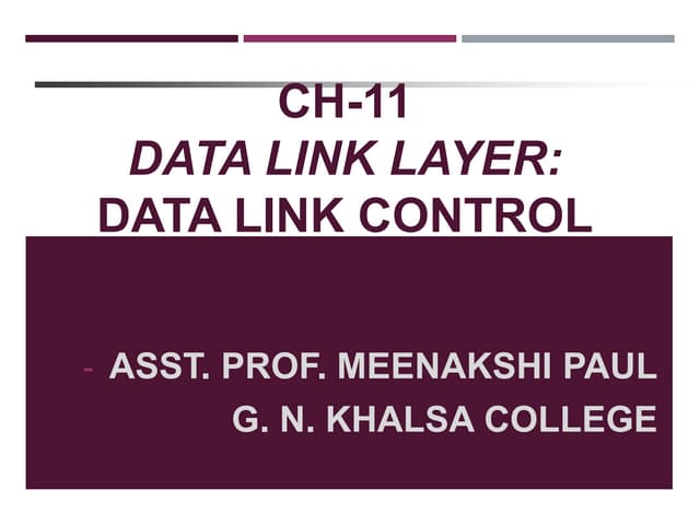 Data Link Control