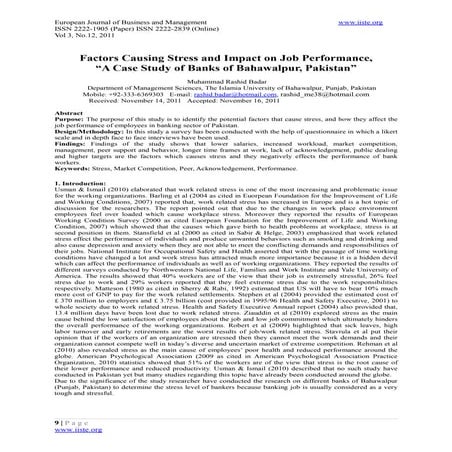 Antecedents of job stress and its impact on job | PDF
