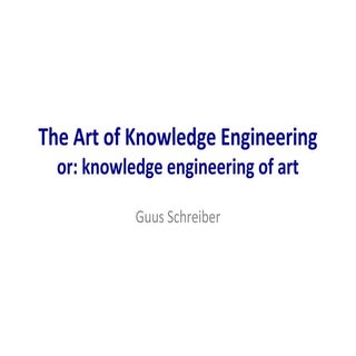 The artof of knowledge engineering,...