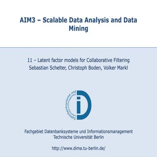 Latent factor models for Collaborat...