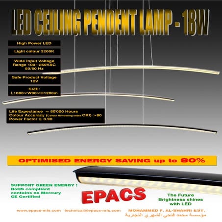 11 led-18 w-ceiling pendent lamp