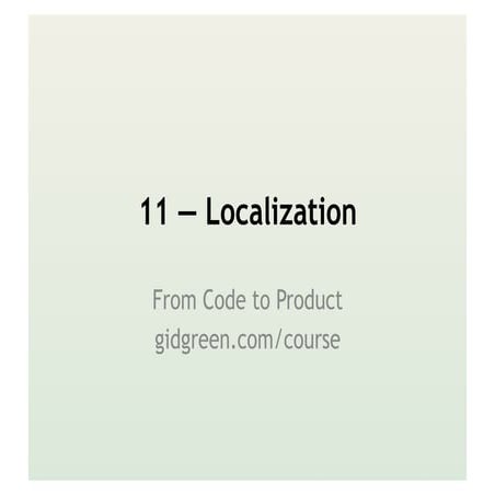 Localization and Internationalization 2013 | PDF
