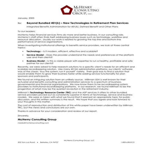 McHenry whitepaper trc as asp recordkeeping service