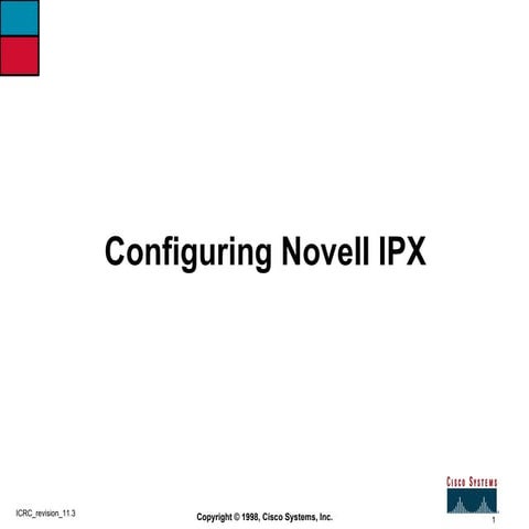 11  module configuring novell ipx