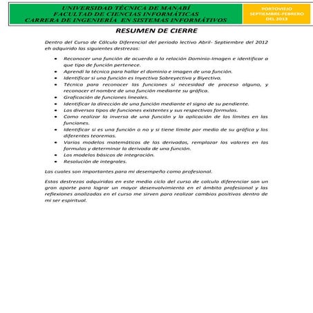 11 resumen de cierre