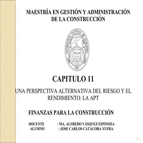 11 Ross7e Ch11  Perspectiva Alternativa Del Riesgo Y El Rendimiento