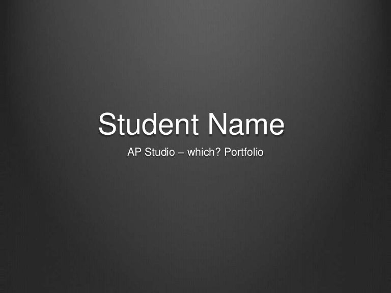 11 student portfolio ppt template