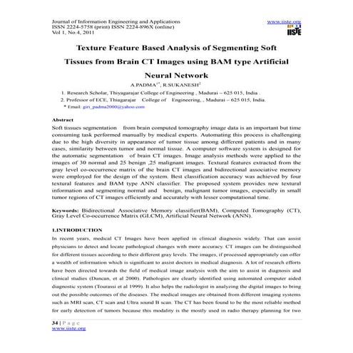 11.texture feature based analysis of segmenting soft tissues from brain ct im...