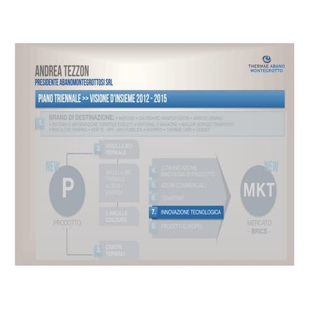 Andrea Tezzon Presidente Abanomontegrottosi L’innovazione tecnologica alle Terme Euganee 