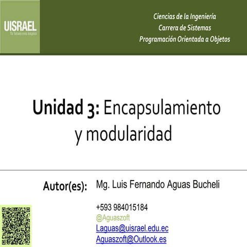 11-Unidad 3: Encapsulamiento y modularidad