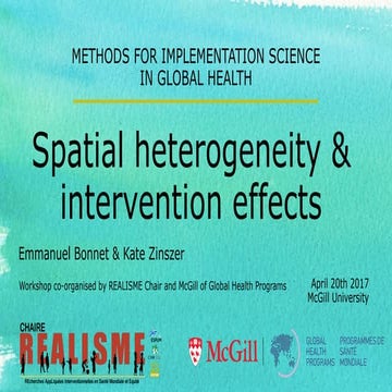 Spatial heterogeneity and intervention effects