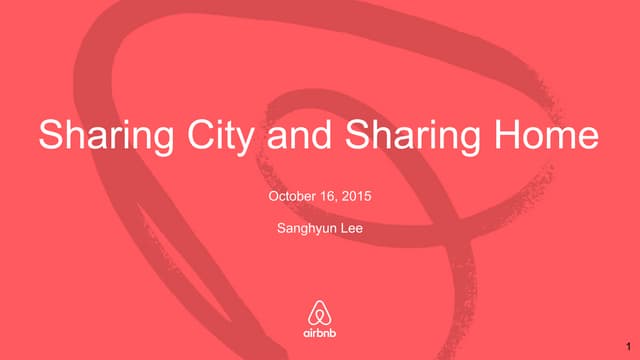 Sharing City and Sharing Home - Sang-hyun Lee