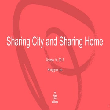 Sharing City and Sharing Home - Sang-hyun Lee