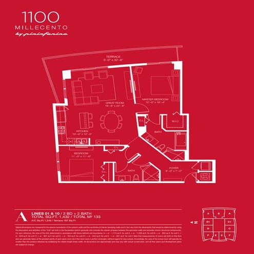 1100 Millecento Floor Plans
