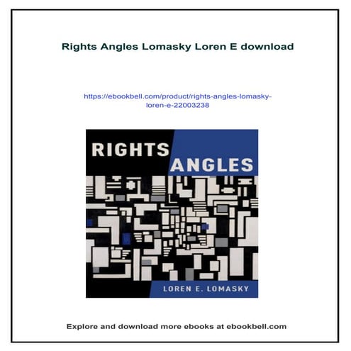 Download full ebook of Rights Angles Lomasky Loren E instant download pdf