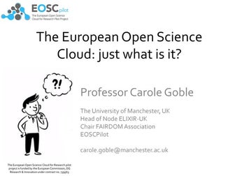 The European Open Science Cloud: just what is it?