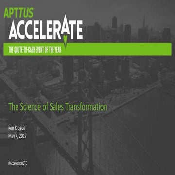 The Science of Sales Transformation: Five Proven Steps You Must Take To Win