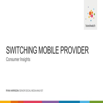 Switching Mobile Provider - Doing More With Social 