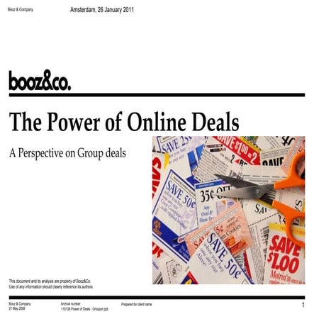 Groupon - The power of Online Deals