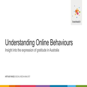 Understanding Online Behaviors - Doing More With Social 