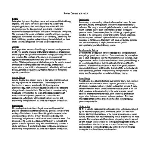 Ruehle Courses landscape