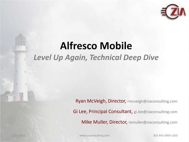 Alfresco iOS Mobile Application In Depth Details and Design