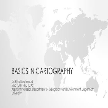 Understanding Cartography Maps: Techniques And Applications | PDF