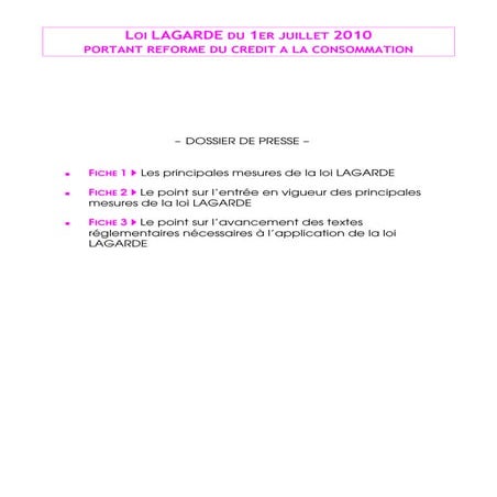 Le crédità la consommation