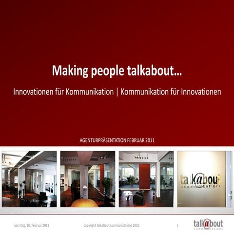 talkabout Agenturpräsentation