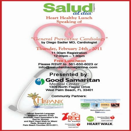 Free Luncheon at Good Samaritan Medical Center