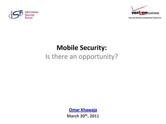 Two Peas in a Pod: Cloud Security and Mobile Security 