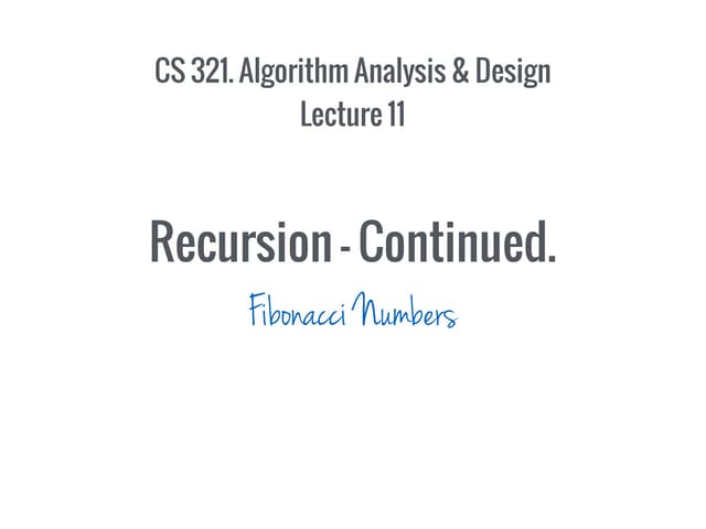 11 - 03 Feb - From Recursion to Dynamic Programming | PDF | Programming ...
