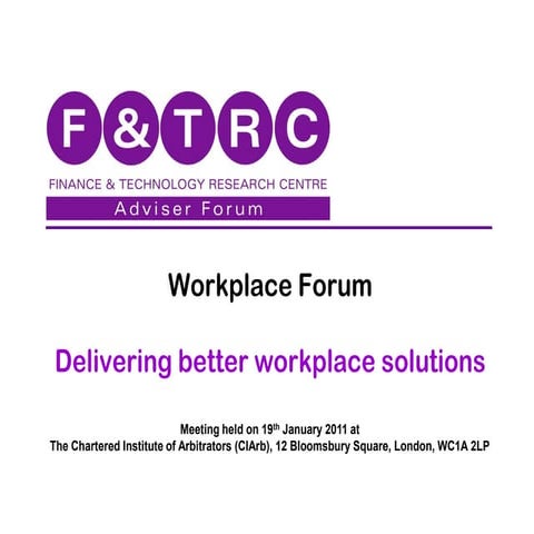 11 04 01 Workplace Forum Exec Summary Jan