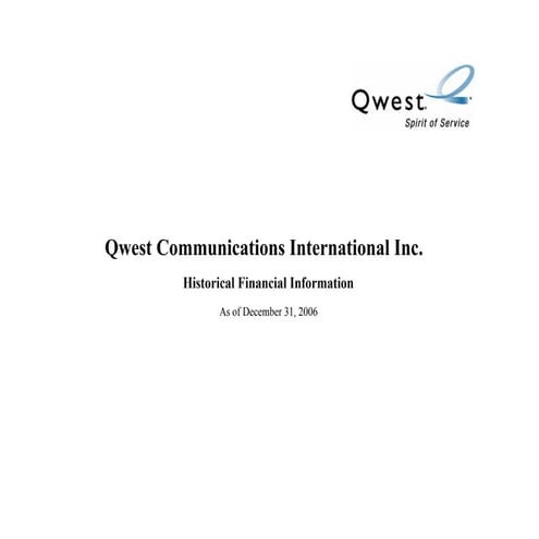 qwest communications 1231 06