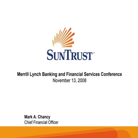 SunTrust at Merrill Lynch Banking & Financial Services Conference