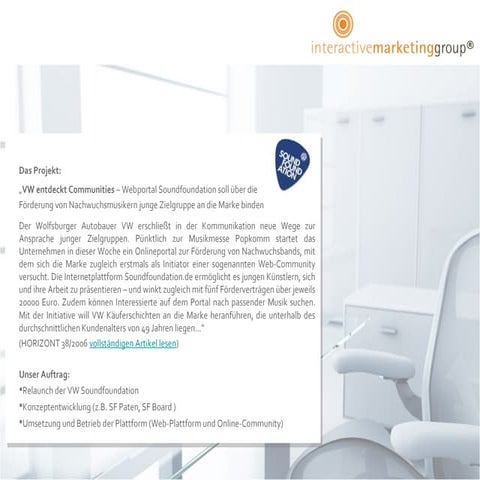 Projekt VW Soundfoundation