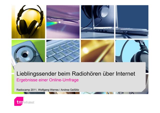 Andrea Geißlitz (TNS Infratest): Lieblingssender Webradio