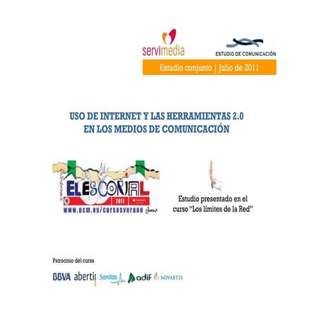 Uso de internet y de las herramientas 2.0 en los Medios de Comunicación